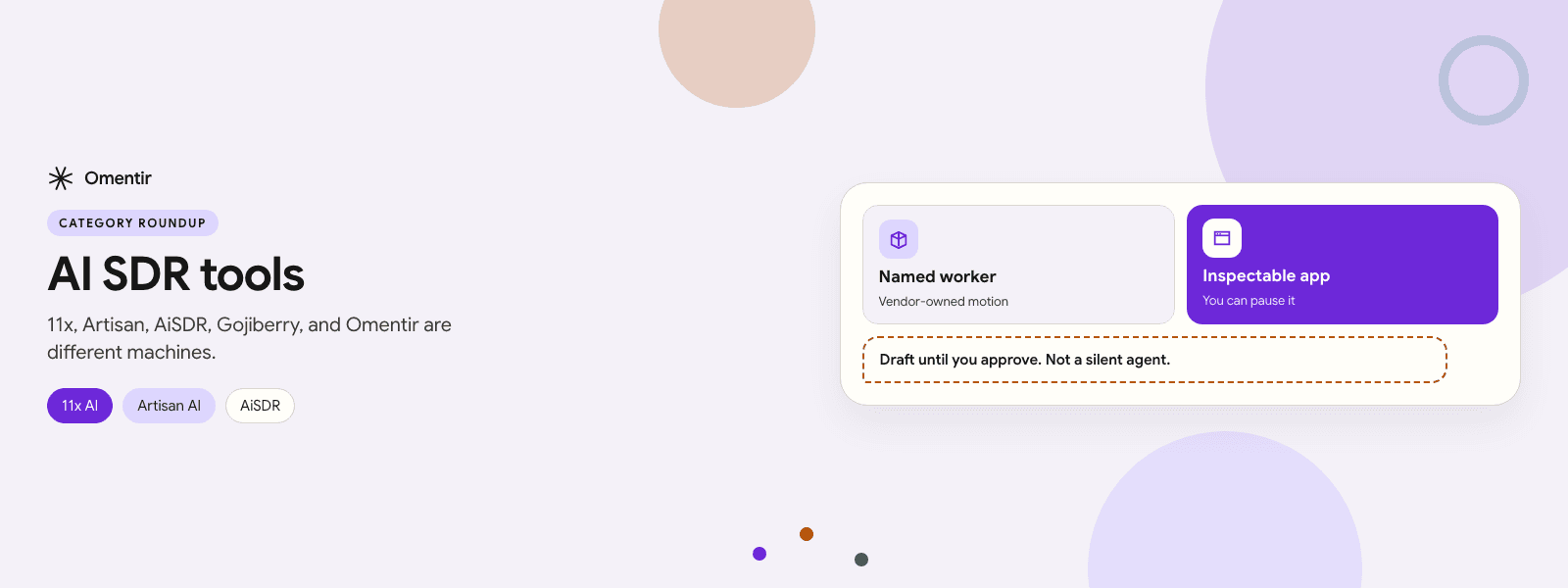 ai sdr illustration for Omentir