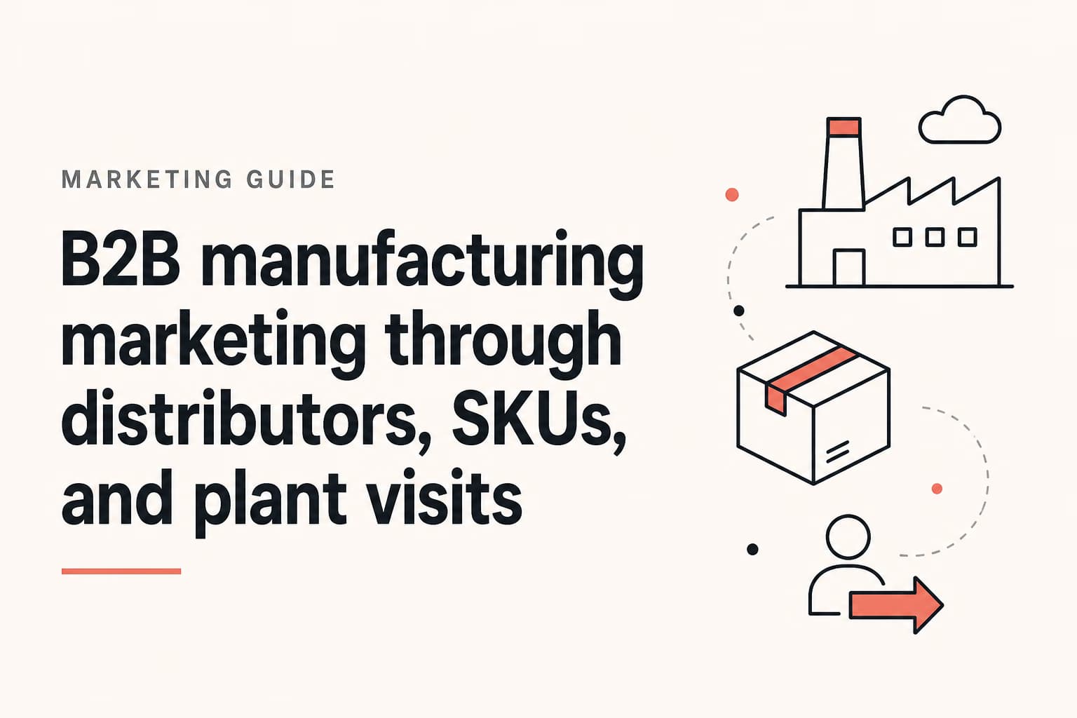b2b manufacturing marketing illustration