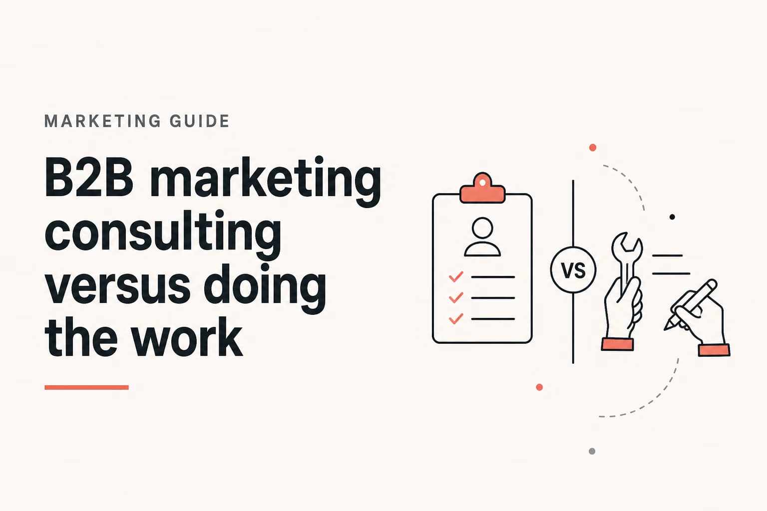 b2b marketing consulting illustration