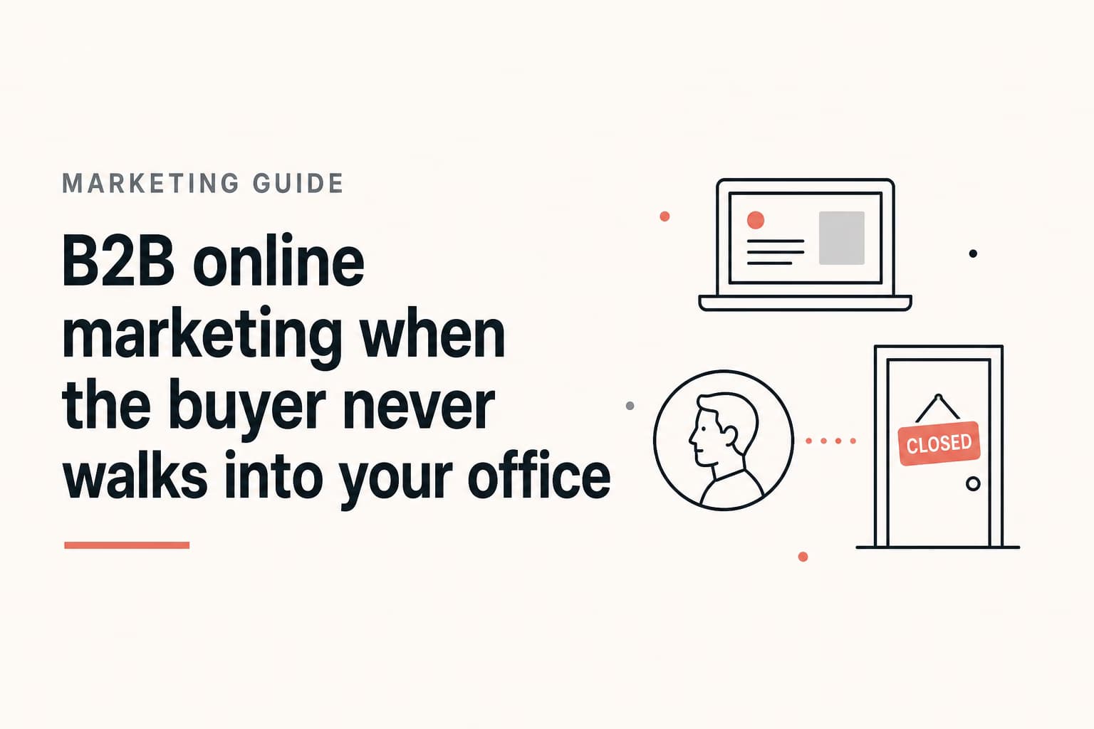 b2b online marketing illustration