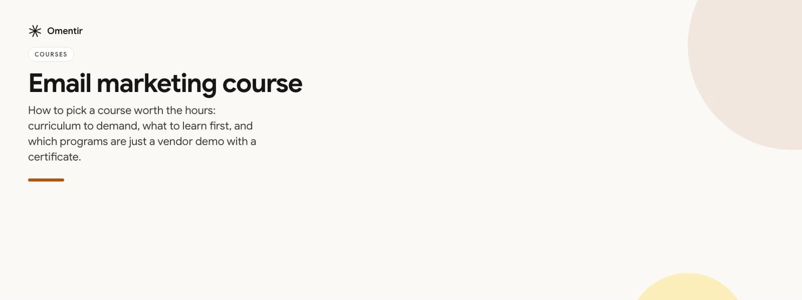 email marketing course illustration