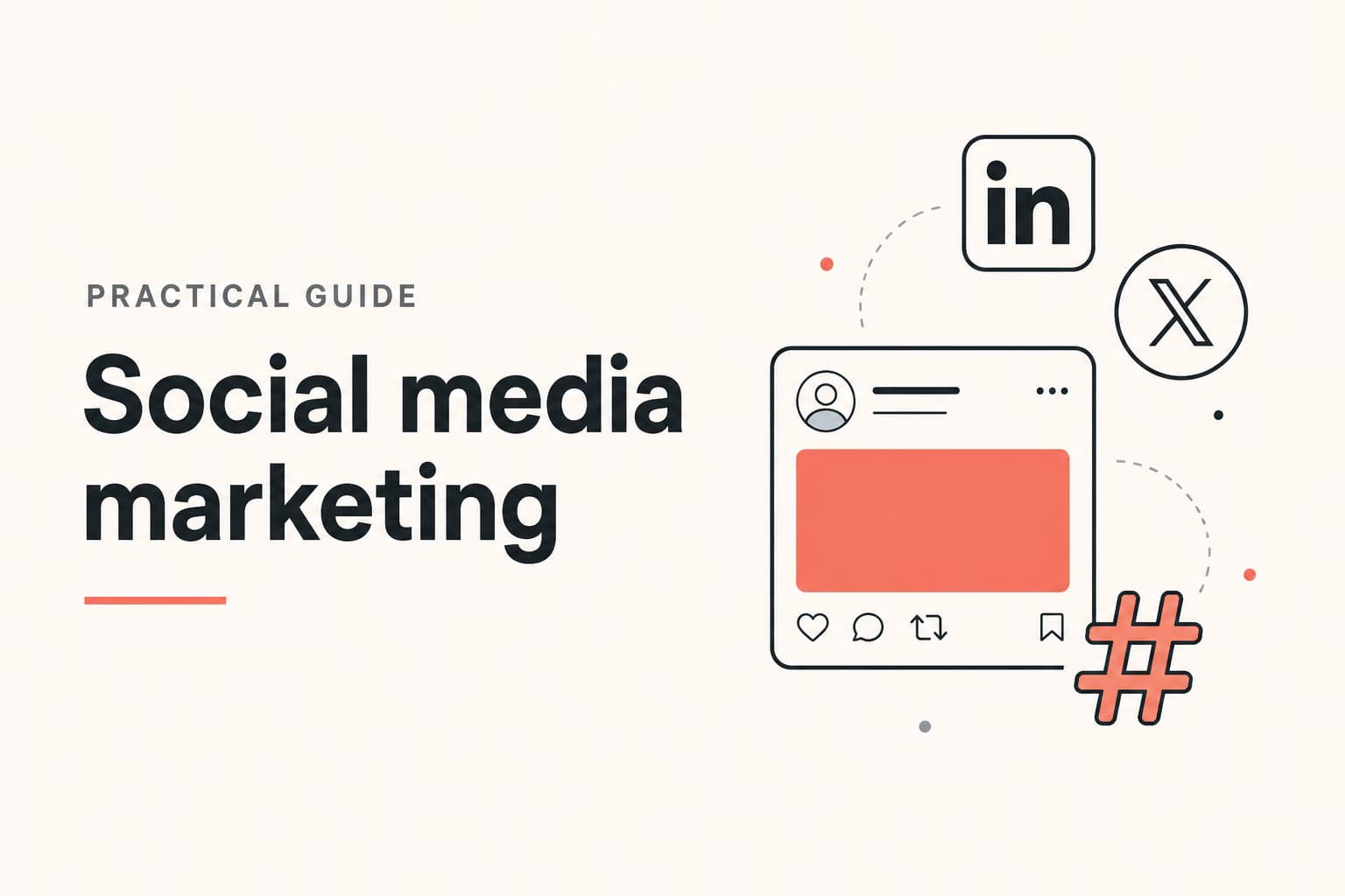 social media marketing illustration