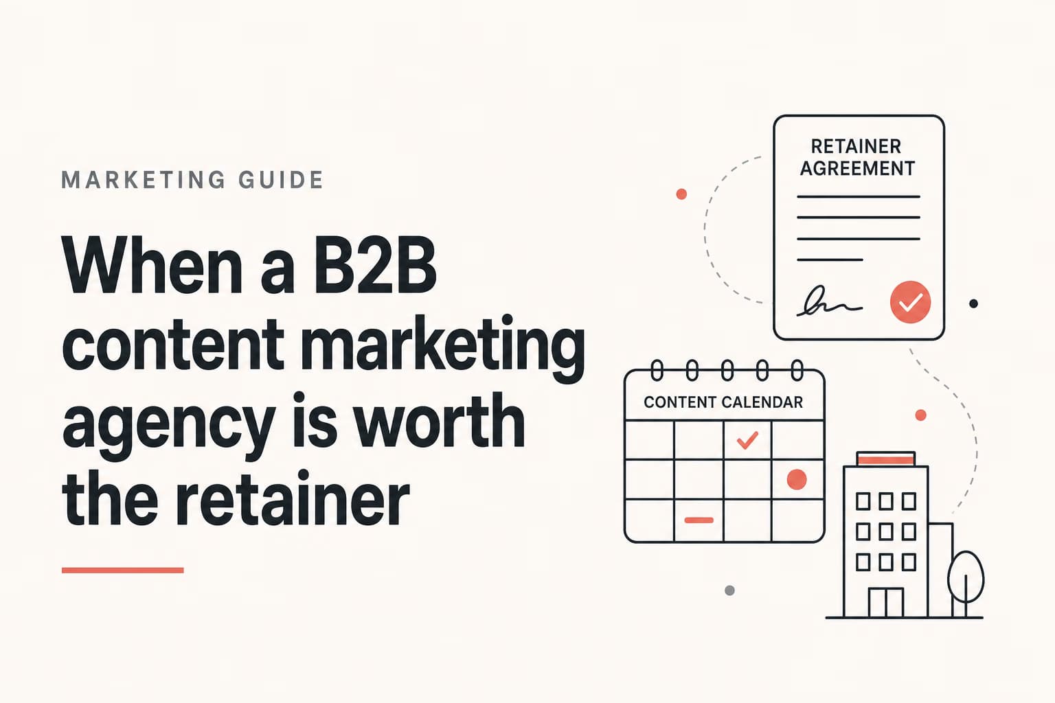b2b content marketing agencies illustration