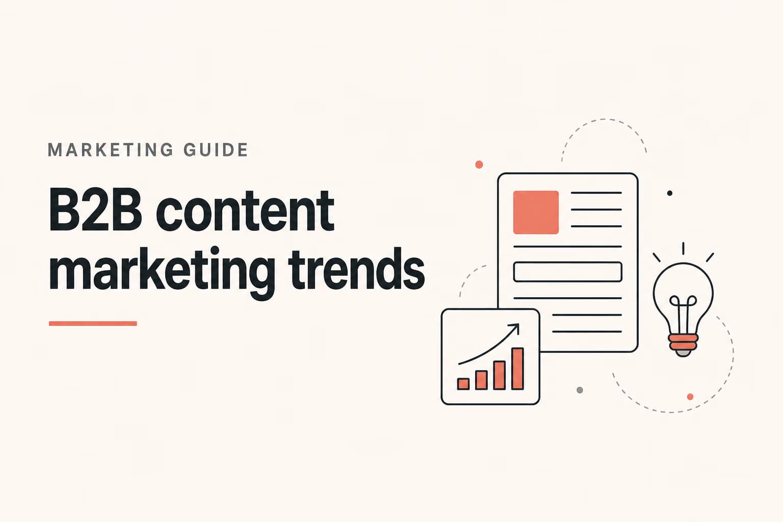 b2b content marketing trends illustration