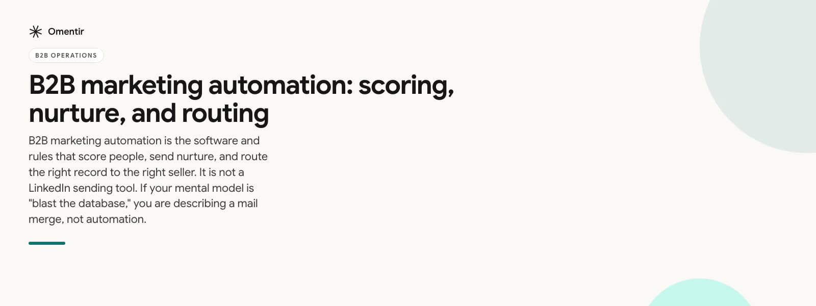 b2b marketing automation illustration