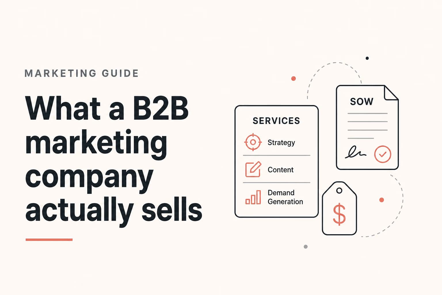 b2b marketing company illustration