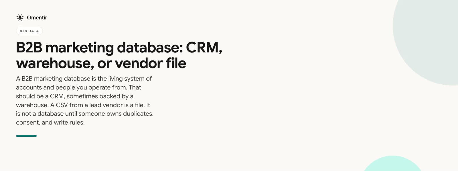 b2b marketing database illustration