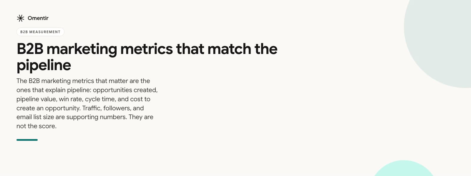 b2b marketing metrics illustration