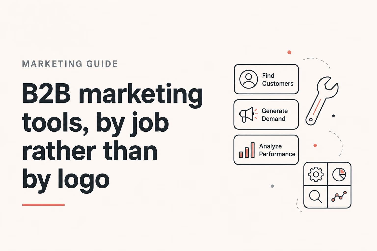 b2b marketing tools illustration