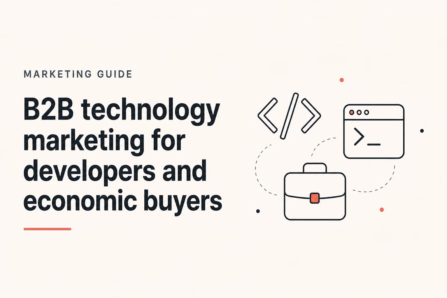 b2b technology marketing illustration