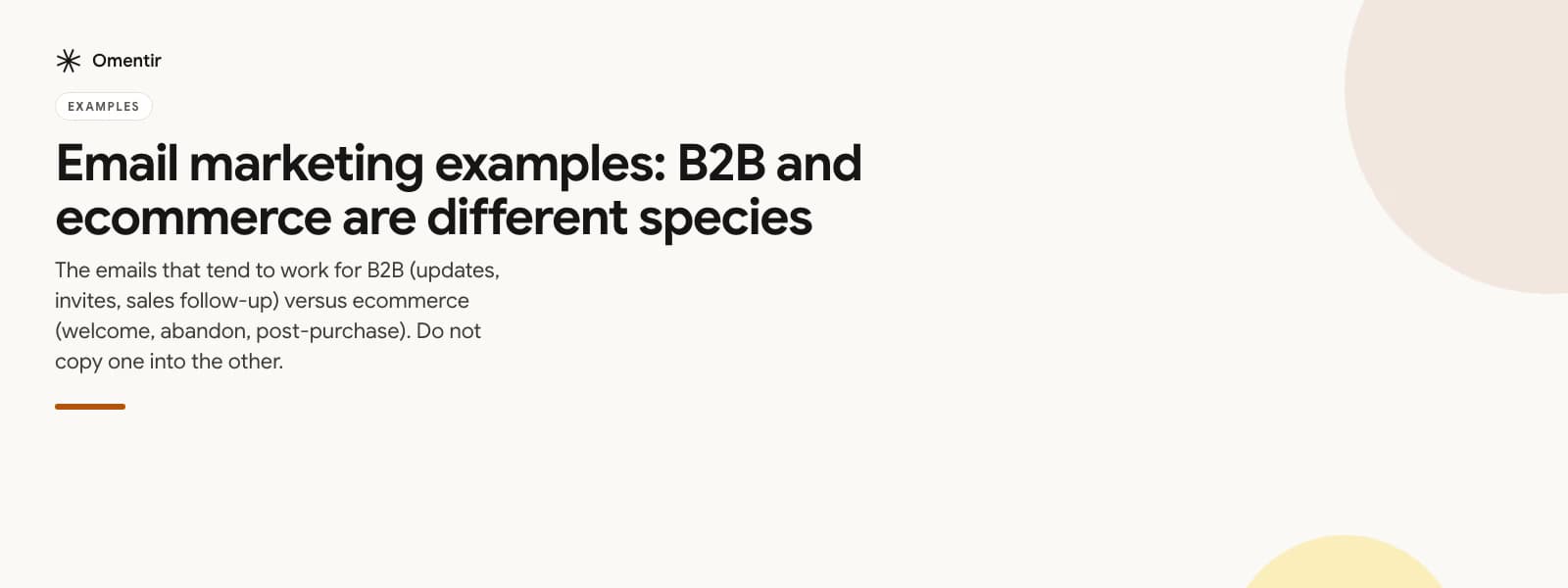 email marketing examples illustration