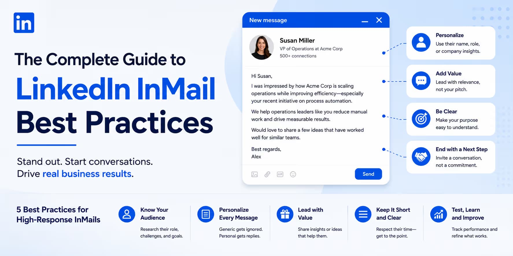 LinkedIn InMail guide banner